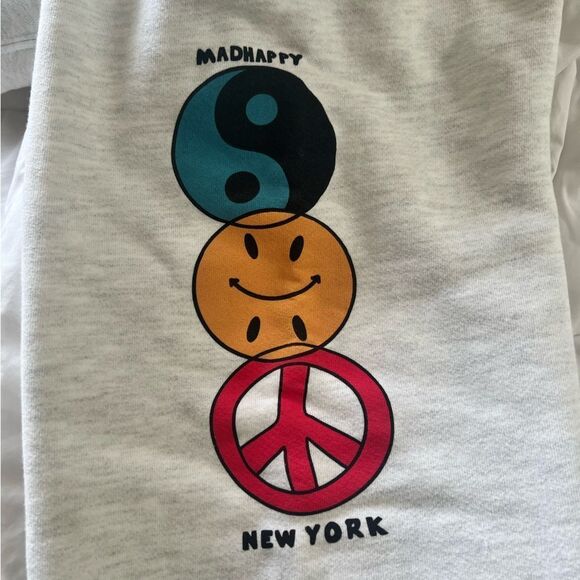 madhappy New York Exclusive Unisex Straight Leg Fleece Sweatpant Ash Medium NEW - Picture 7 of 8